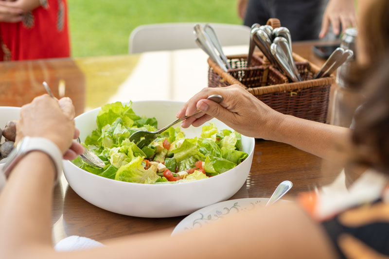 Preparing Salad